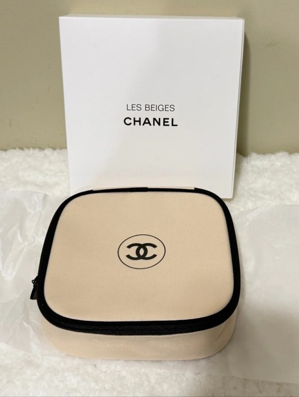 Chanel Beauty Cosmetic Bag Pouch Clutch Case Gift Les Beiges Novelty New In Box